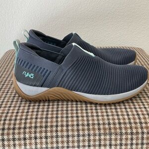 Ryka Echo Knit Slip On Sneaker Blue Ink 6.5W